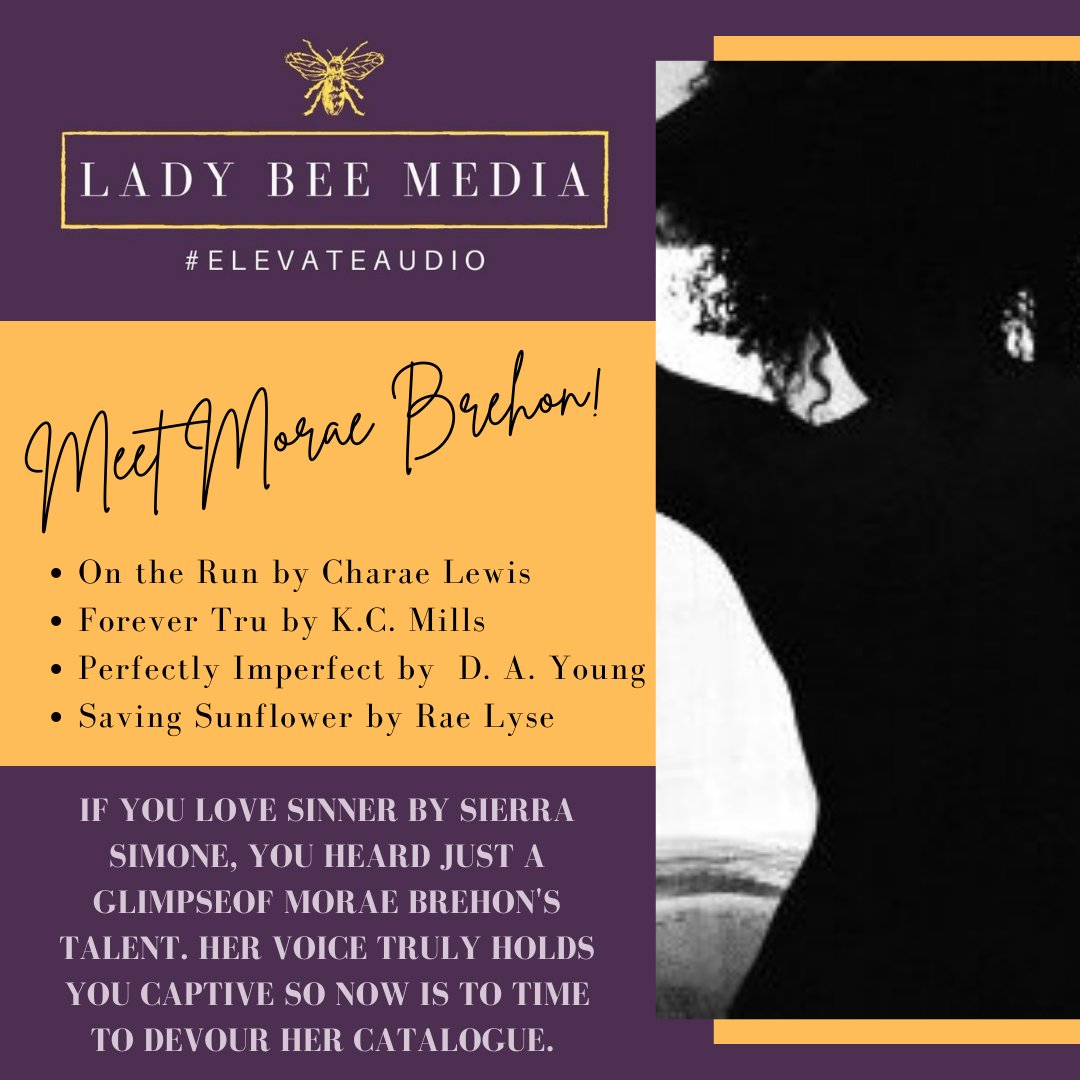 ladybeemedia's tweet photo. Excited to highlight another amazing narrator bringing the work of Black authors to life!
Repeat listens are rare for me, but @moraebrehon has narrated several titles that you'll want to devour again and again. Gives these authors a follow too! https://t.co/dPMVg28W8K