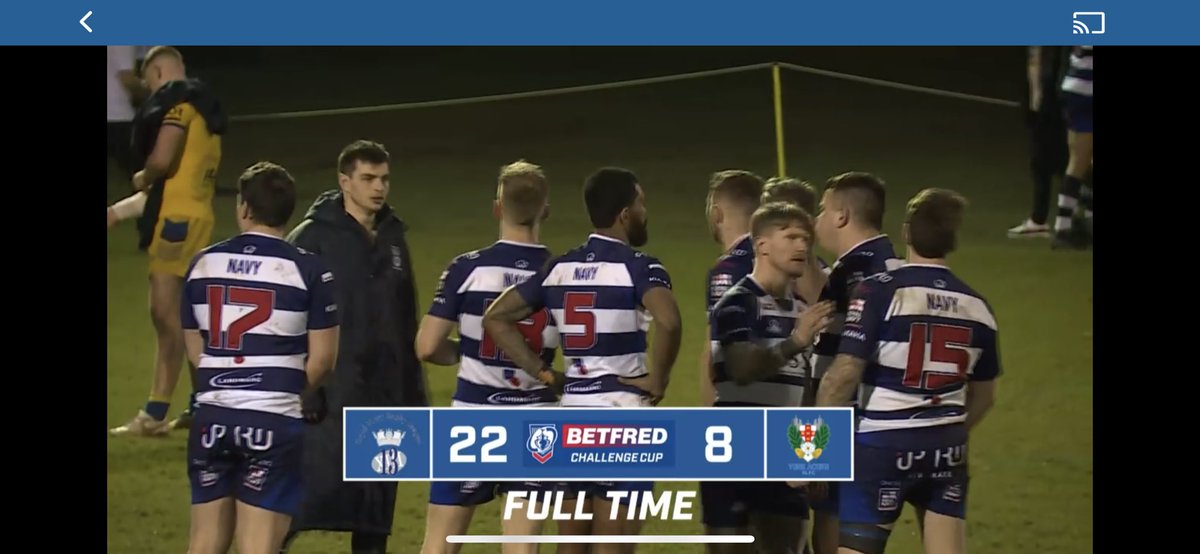 ukafrugbyleague's tweet image. Well done @RoyalNavyRL , great result. 🏉💪🏼
Round 4 @TheChallengeCup next.
