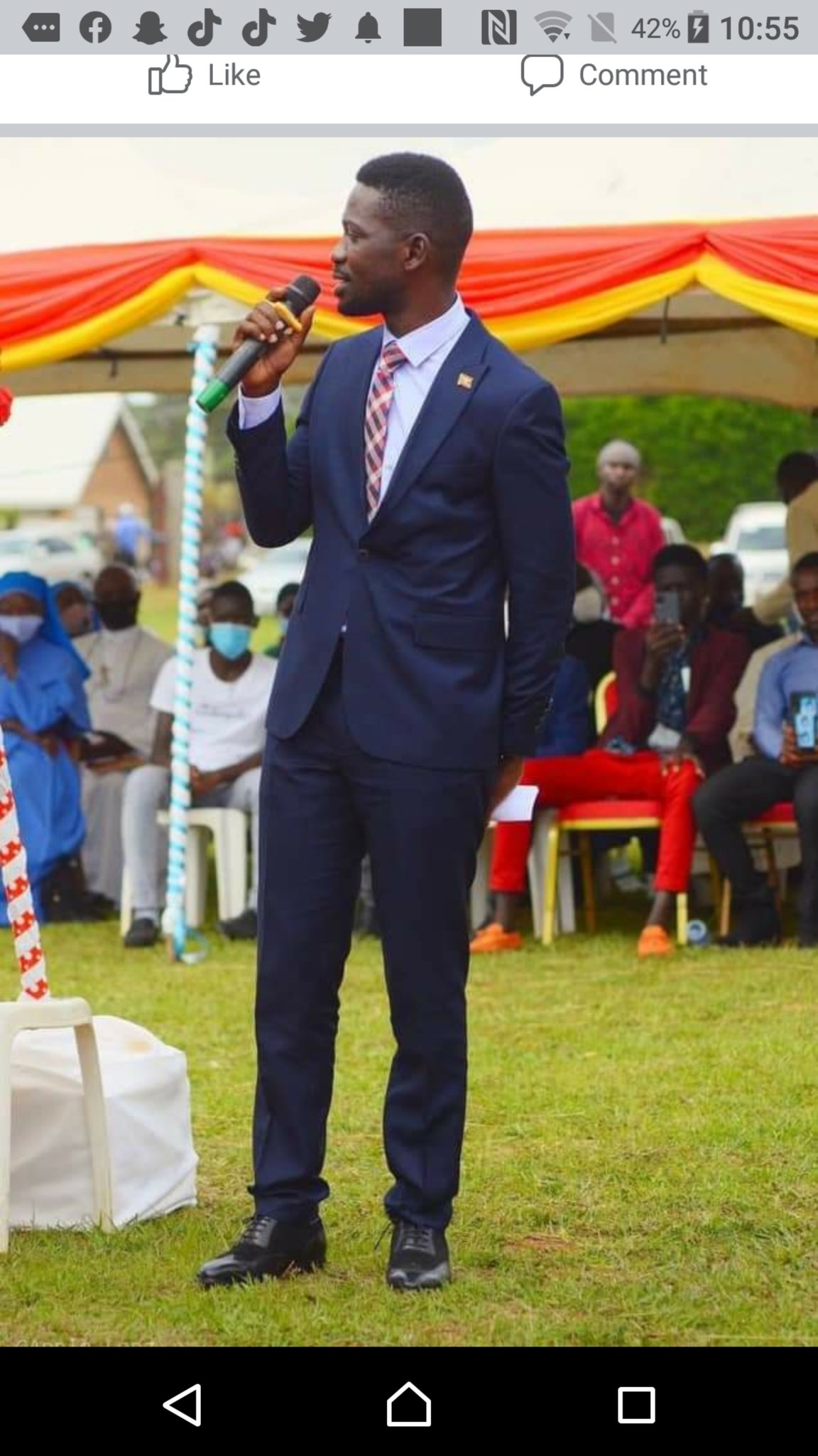   Happy birthday Mr President Bobi Wine 