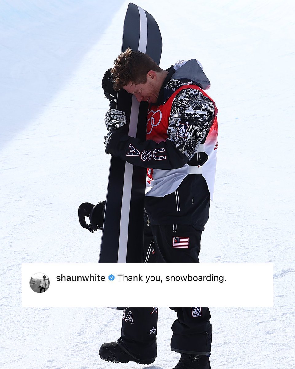 The GOAT thanks the sport that gave him everything. 🐐 

(via IG/shaunwhite)
