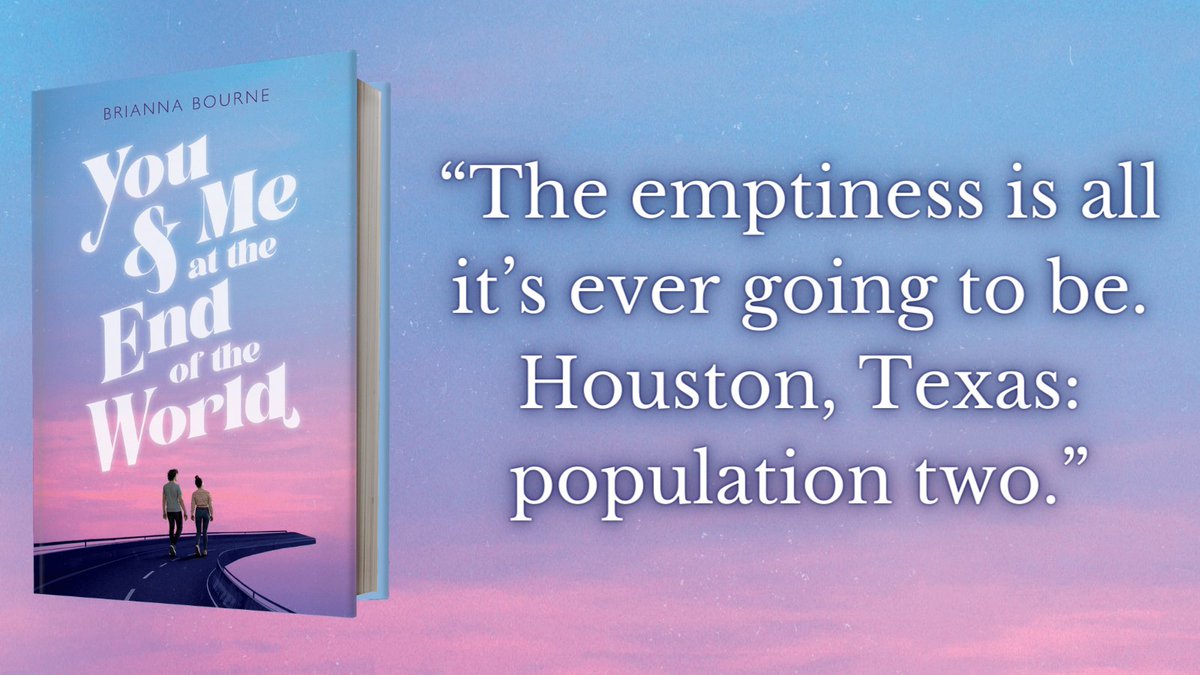 If it were the end of the world and you had to choose one person to be with you, who would it be? 👀 

Find out what's really going on in Leo and Hannah's empty world in YOU &amp; ME AT THE END OF THE WORLD by <a href="/BriannaBourneYA/">Brianna Bourne 🩰🎸🏙</a>! ➡️  bit.ly/3sBxQib