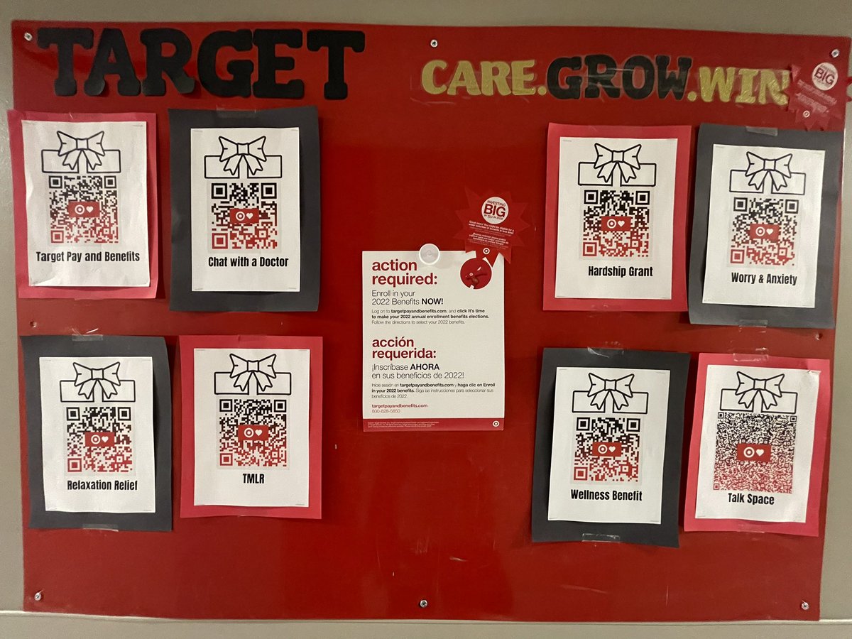 Shoutout to my HR Expert, Monet, for putting this board together last week! It makes it so much easier to access all of the resources Target has for the team #caregrowwin #G195Cares <a href="/JordanOrians/">Jordan Orians</a> <a href="/Kay_Moore81/">Kay Moore</a> <a href="/TGT_Angel/">Angel</a> <a href="/aleahmarie19/">Aleah Jacinto</a>