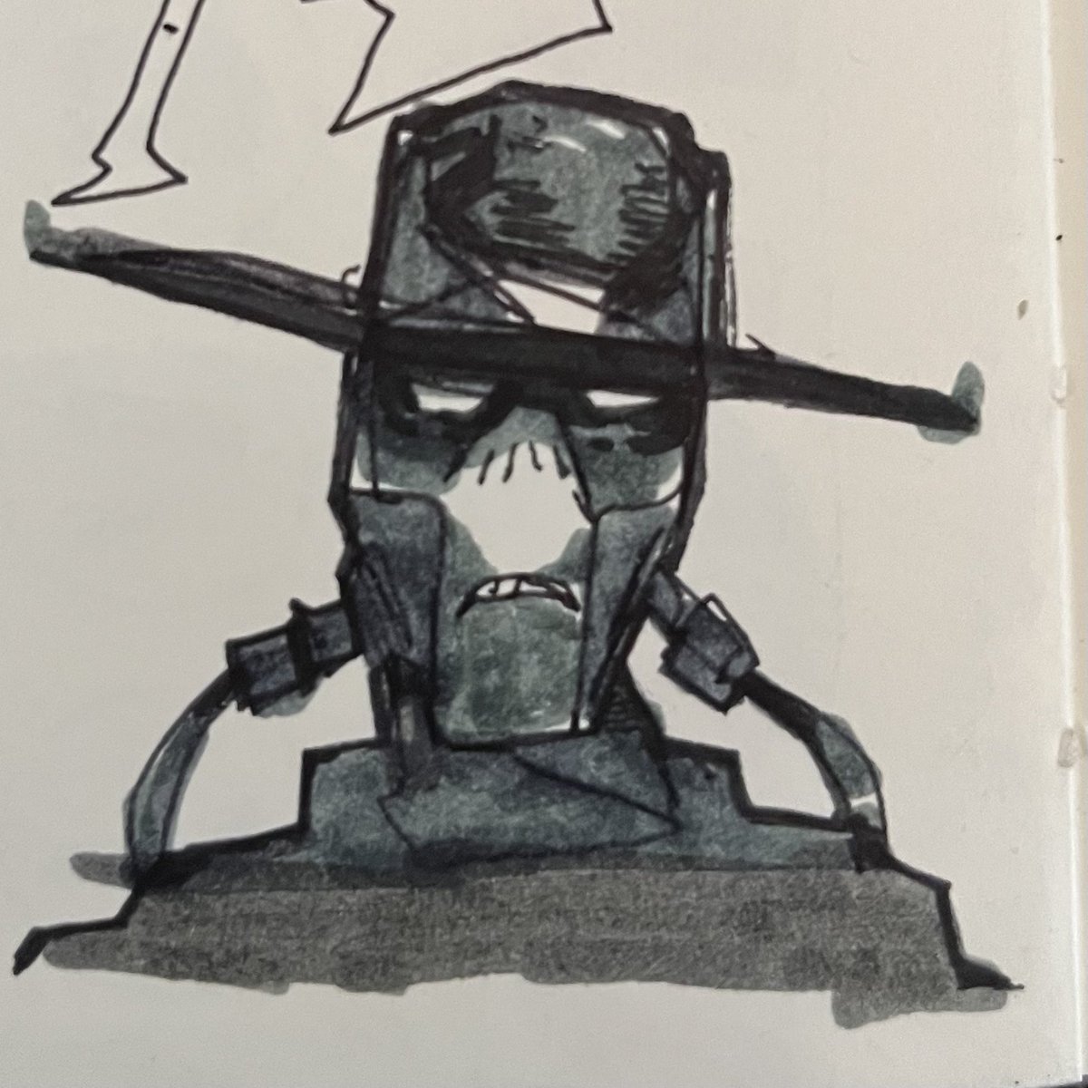Belacqua_Fish's tweet photo. 02/12/2022. #BookofBobaFett rancor was just some inspiration. #sketchbook #sketch https://t.co/TjDQOjrFko