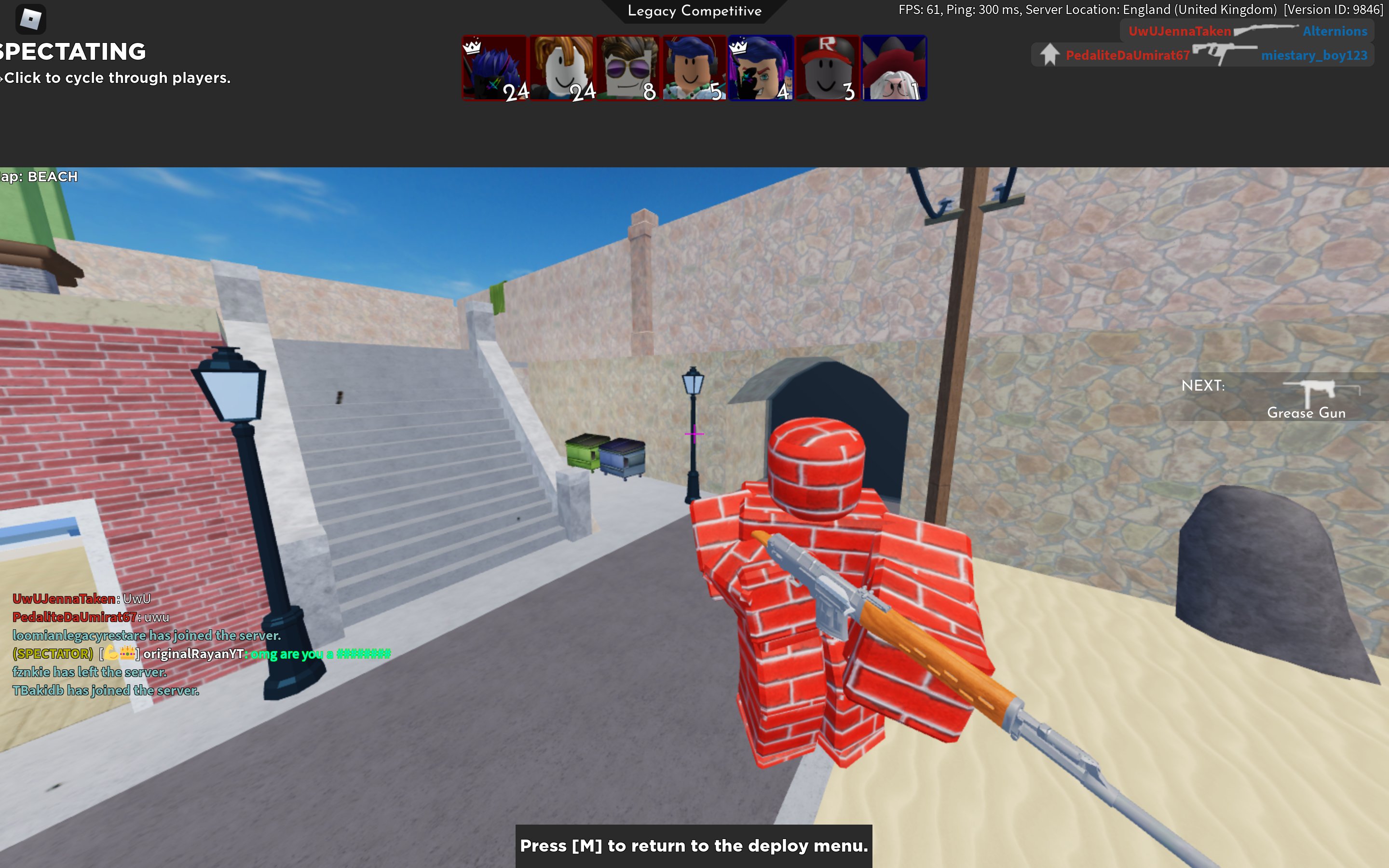 Rayan on X: Anyone a Roblox Arsenal Moderator? Please Ban This