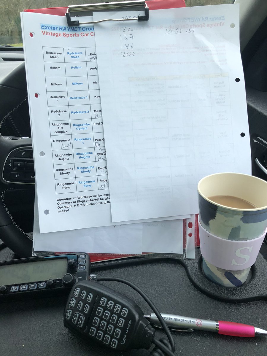 sladestevens96's tweet image. Brilliant day out at the @VintageCarClub Exmoor trail, providing comms over 3 hill clusters and keeping 150 competitors safe! Also the table is the best tenner I’ve ever spent! #raynet #hamr