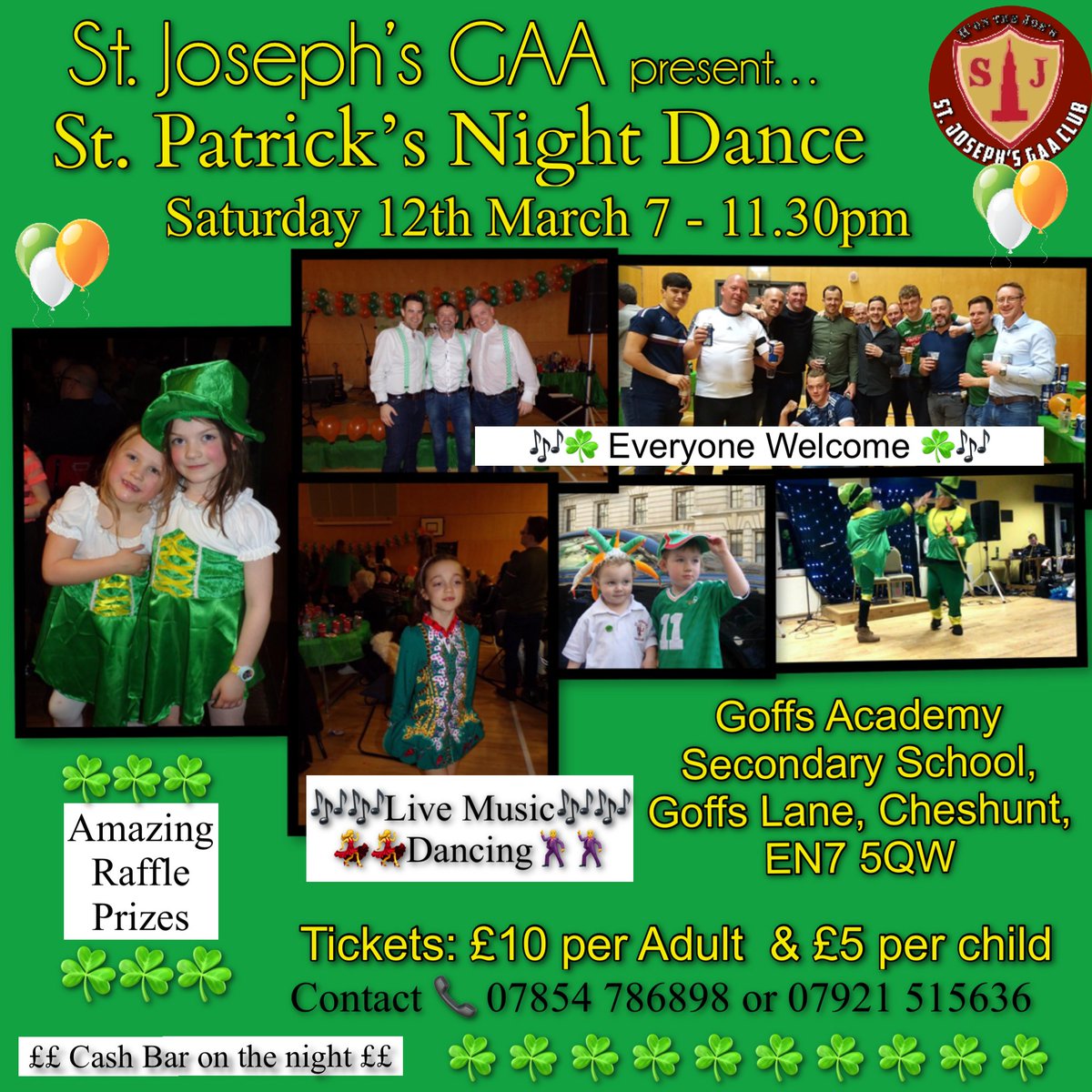 Everyone is welcome to join us to celebrate St Patrick Day.. get in touch for tickets... live music,dancing &amp; raffle prizes.
#honthejoes 💪🏻💪🏻