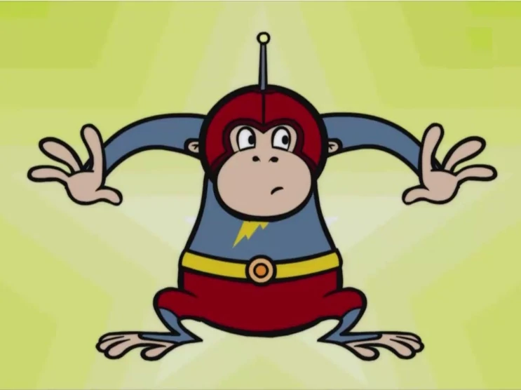 Today's non-human companion is Huggy Face from Wordgirl! (He/him) Submitted by <a href="/posotd/">Positive Thing of the Day</a> ty bestie!!