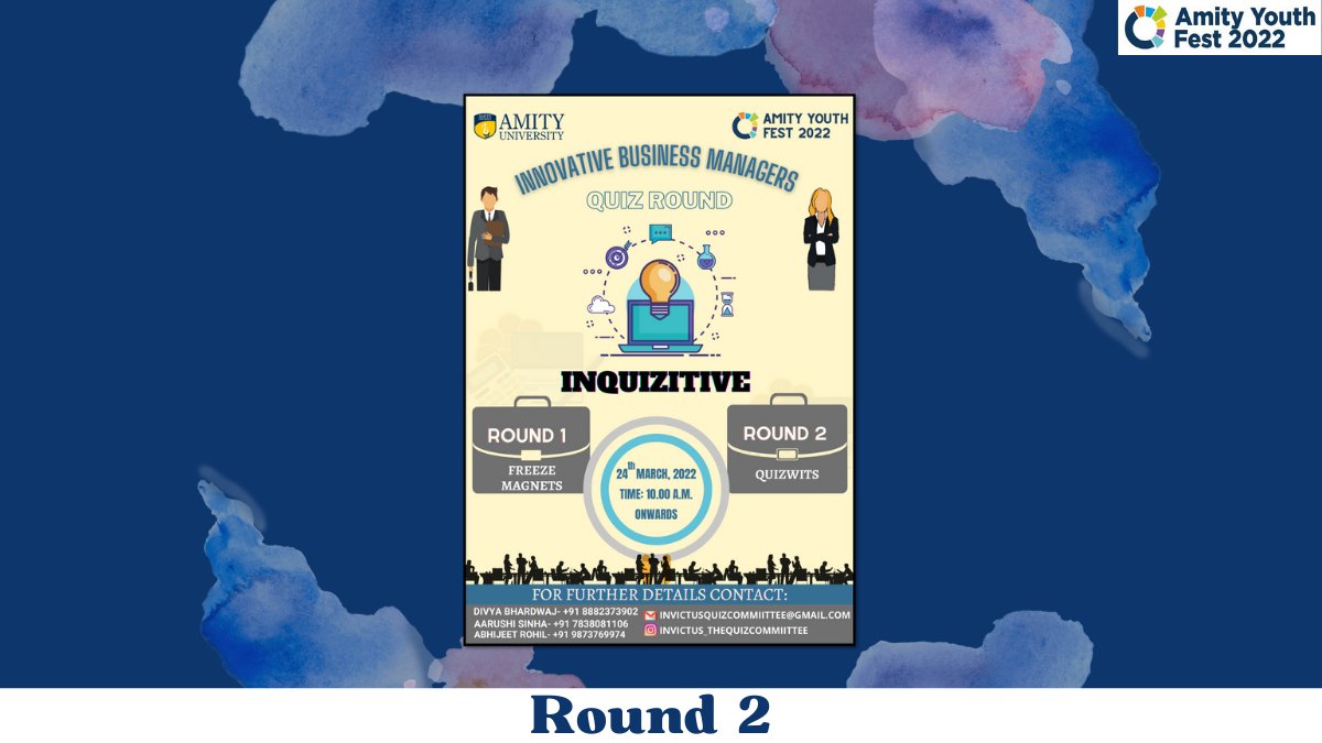 InnovativeBus13's tweet photo. The Quiz Committee is ready to quiz you out. But are you ready to overcome the hurdles and become the Innovative Business Manager? If yes, register now and stand a chance to bring home the trophy and cash prize with you. #Businessschool #Businesschoolclub #Businessschoolonline https://t.co/HXWAPBSO6b