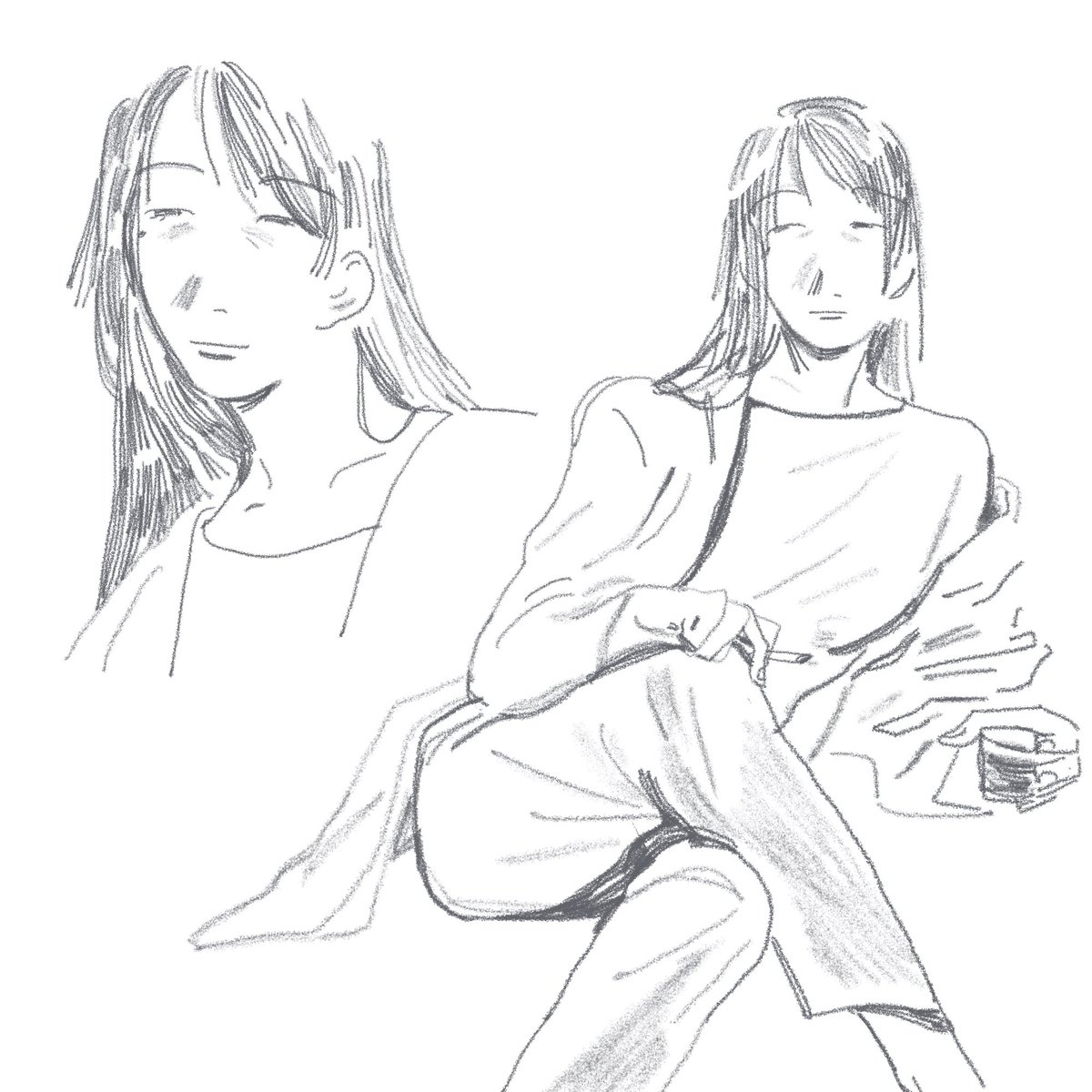 shoko and some dudes idk 