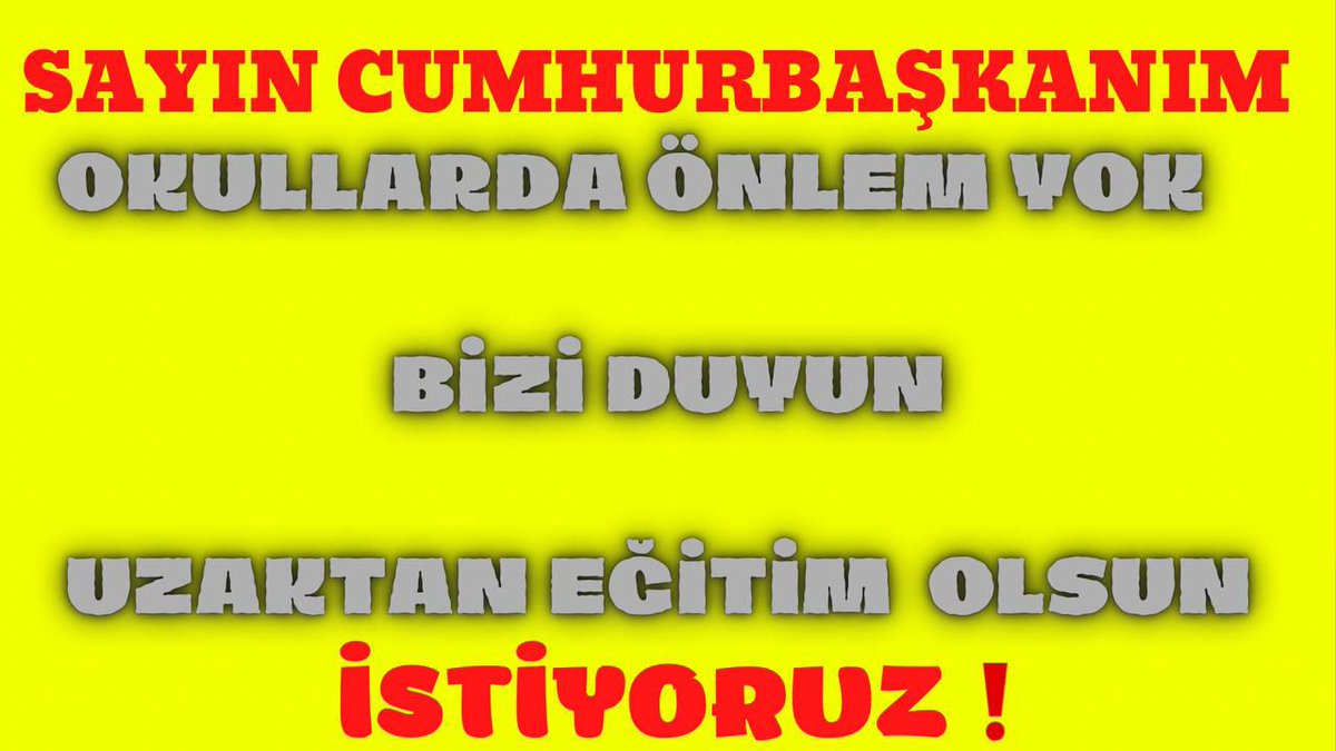 Sağlık her şey den önemlidir.

<a href="/tcbestepe/">T.C. Cumhurbaşkanlığı</a>
<a href="/tcmeb/">Millî Eğitim Bakanlığı</a> <a href="/RTErdogan/">Recep Tayyip Erdoğan</a>

 #BizimİçinTekAçıklamaOnline