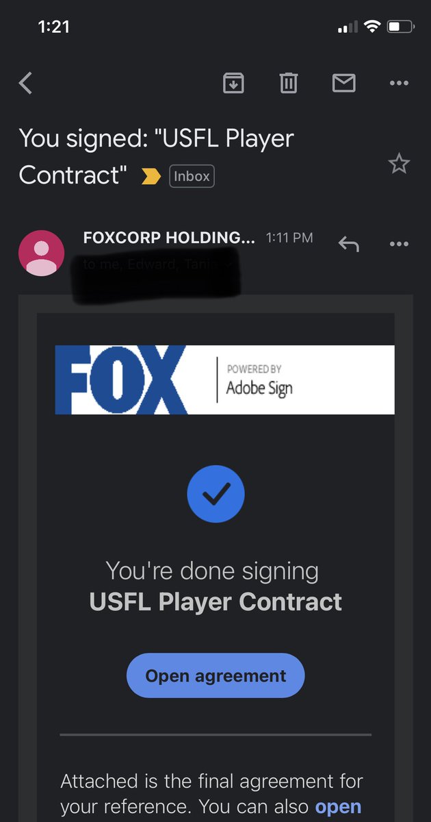 Thankful for the opportunity 🦋🤝
<a href="/USFL/">USFL</a> @Newsusfl