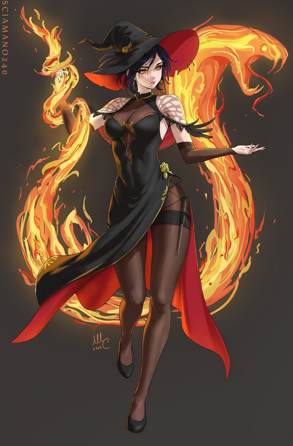 ArtStation  Fire witch