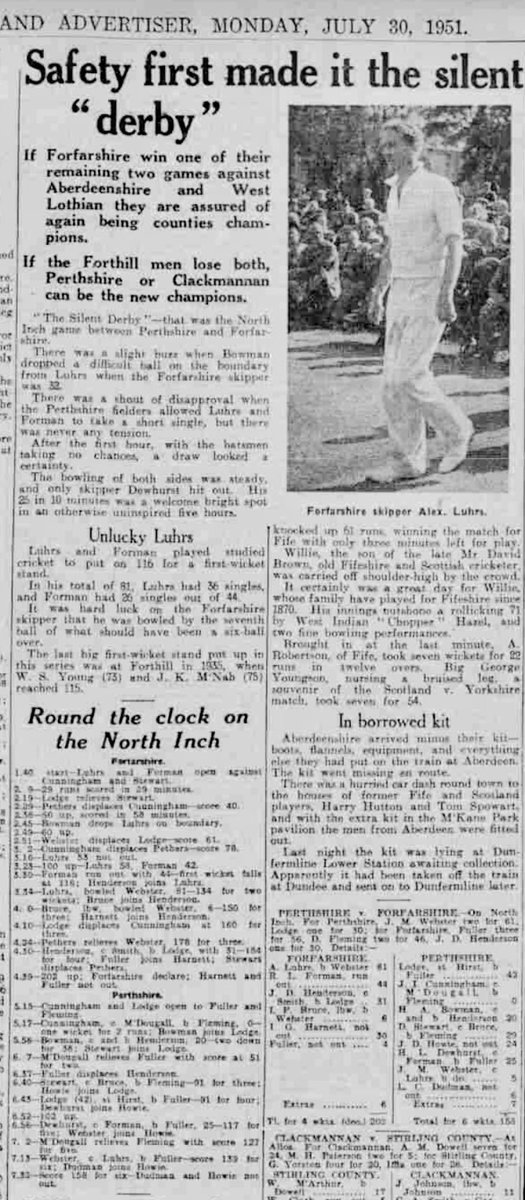 ScottyCricket's tweet photo. #Season1951 #PerthshireCCC 
@PerthDoocotCC v @the_forfs #ScottishCounties https://t.co/ekGn749EyG
