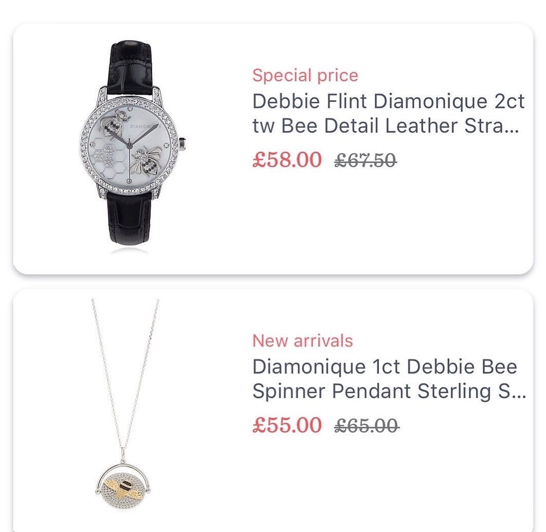 debbieflintqvc's tweet photo. Excited about tonight‘s shift! Join us @QvcUK just after 8 pm for my new bee jry! on with Ophelia 8pm. Plus @elemis #tsv 9&amp; midnight. Join us! #diamonique #bee #cubiczirconia #simulateddiamonds https://t.co/ihpXPEmLdp