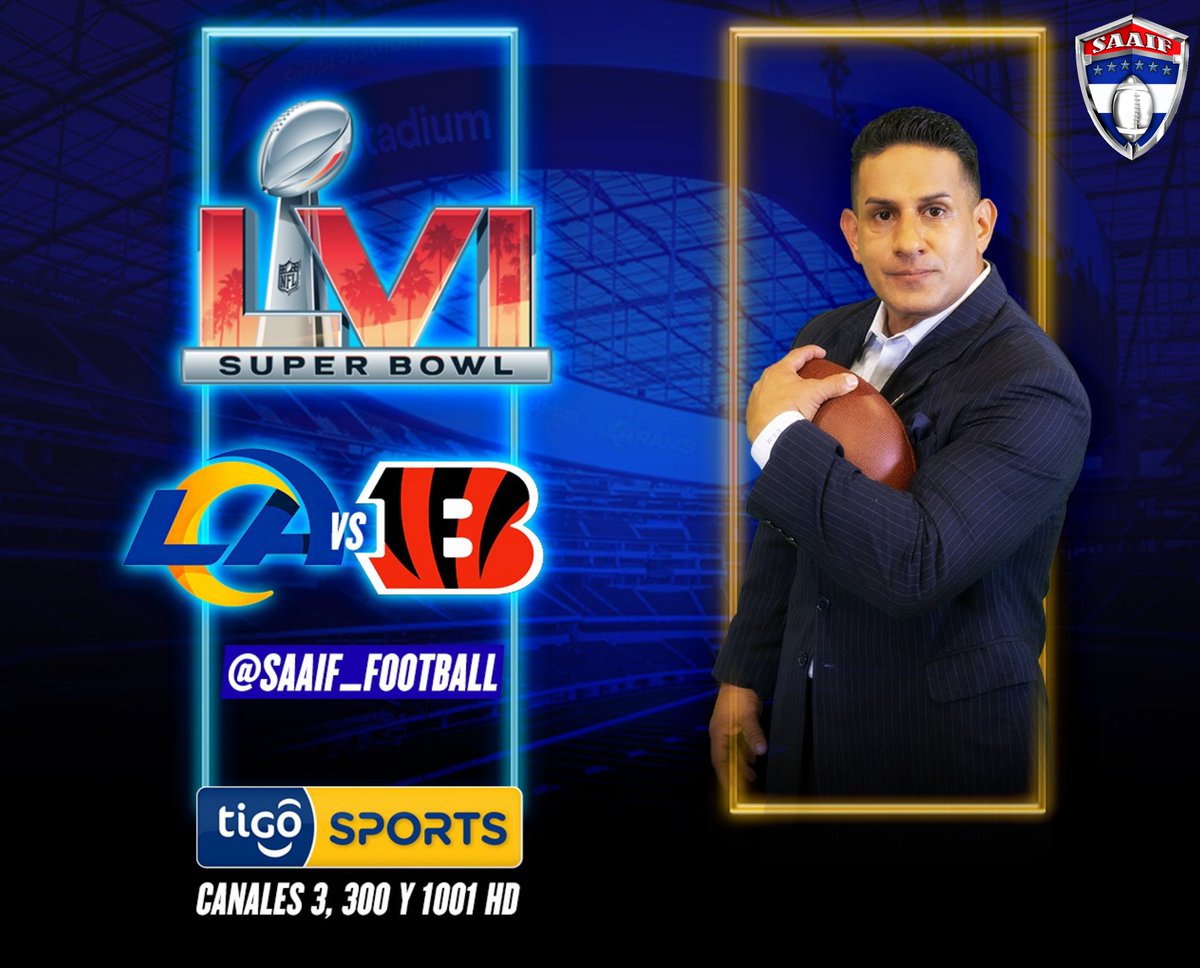 Mañana a las 12 del mediodía no se olviden de sintonizar @tigosportssv para ver a nuestro presidente, Steve Ágreda, en la previa del #SuperBowl