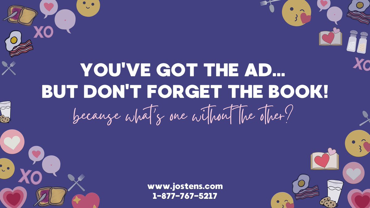 ncyearbooks's tweet image. Did you buy a yearbook ad? YAY! Now, don't forget the book, because what's one without the other!? #theygotogether #likepeanutbutterandjelly #likemilkandcookies #likeyearbooksandstudents 😉
#NCYearbooks #teamTrezona #jostens #jostensyearbooks
