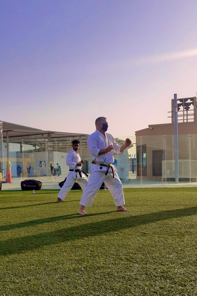 stephenmarriott's tweet image. Today’s karate class at the Expo @expo2020dubai #DubaiKarate