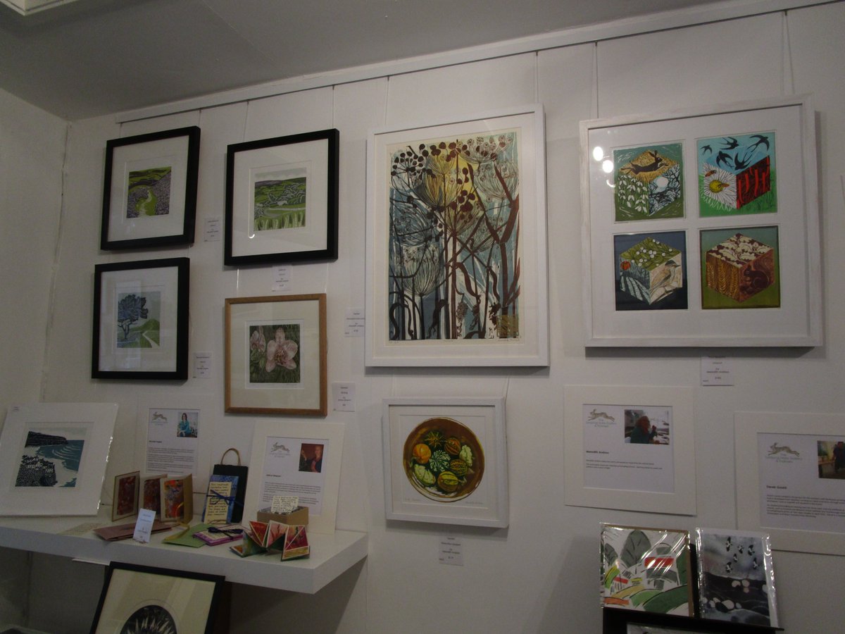Here's a taste of some of the work of our members on show at the @LeapHareGallery in #Easingwold - prints, cards, books and more. 2 Weeks left to see this collection of work before we swap over and a new group of members put their work on display.