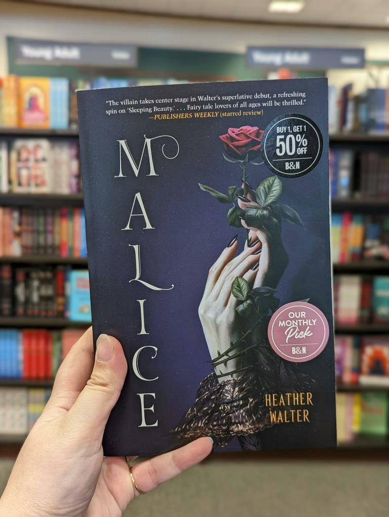 BNModestoCA's tweet photo. The Sleeping Beauty story but with a twist! Malice by Heather Walter is such an amazing retelling of this classic story and is one of our Monthly picks this month! #bnmodestoca #monthlypicks #fantasybooks #fairytalesreimagined https://t.co/bdfl1NLZly