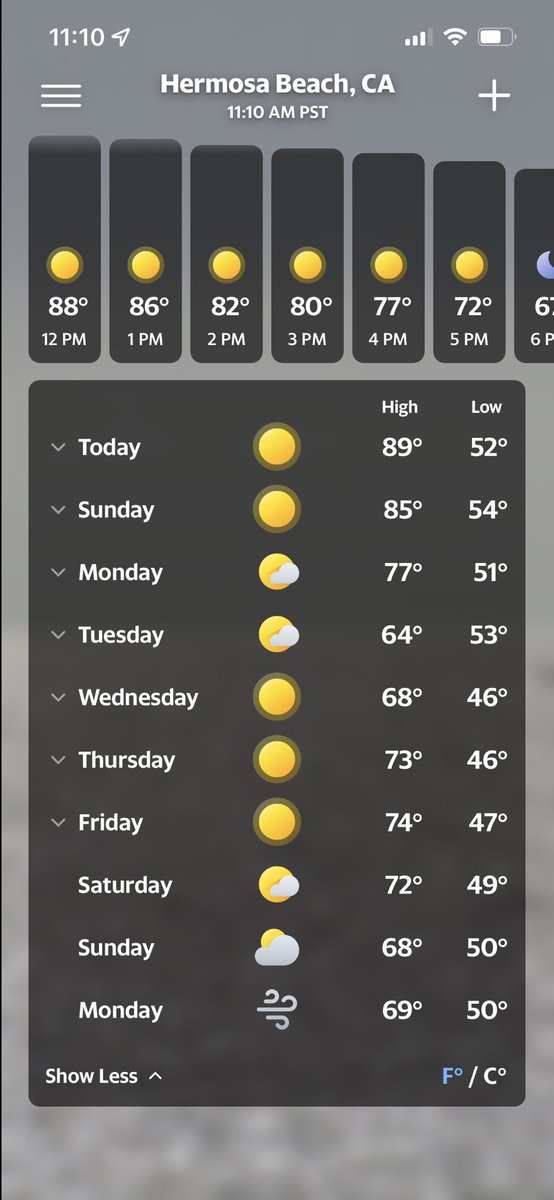 thefantasyfeud's tweet photo. do you guys think LA is artificially raising the temp for super bowl week? https://t.co/dNdpXdCPxb