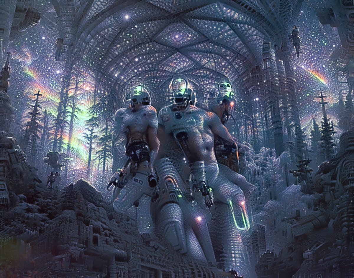 Trippingonpixel's tweet image. Take a trip and witness the "Cyborg Procession" 🤖👓

#nfteers #digitalart #aiartcommunity