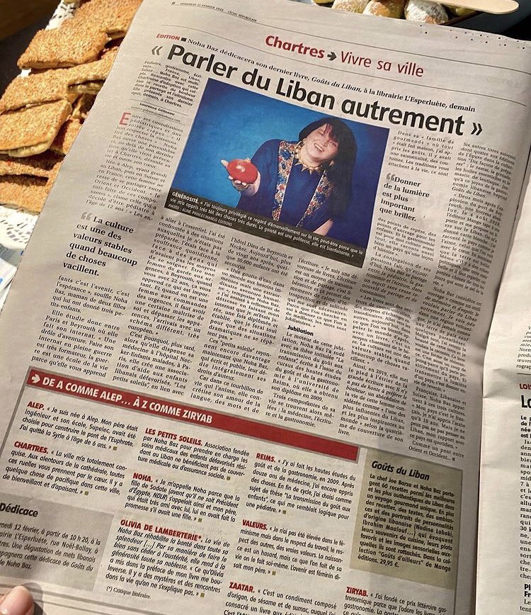 noha_baz's tweet image. Pédiatre, gastronome, écrivain… Noha Baz est multiple. Rencontre avec cette Chartraine d’adoption qui cultive la recette du bonheur dans le partage et l’altruisme. @lespetitsoleils #Liban #nohabaz merci @lecho_fr @laugel28 super rencontre aujourd’hui à l’Esperluette ! #chartes