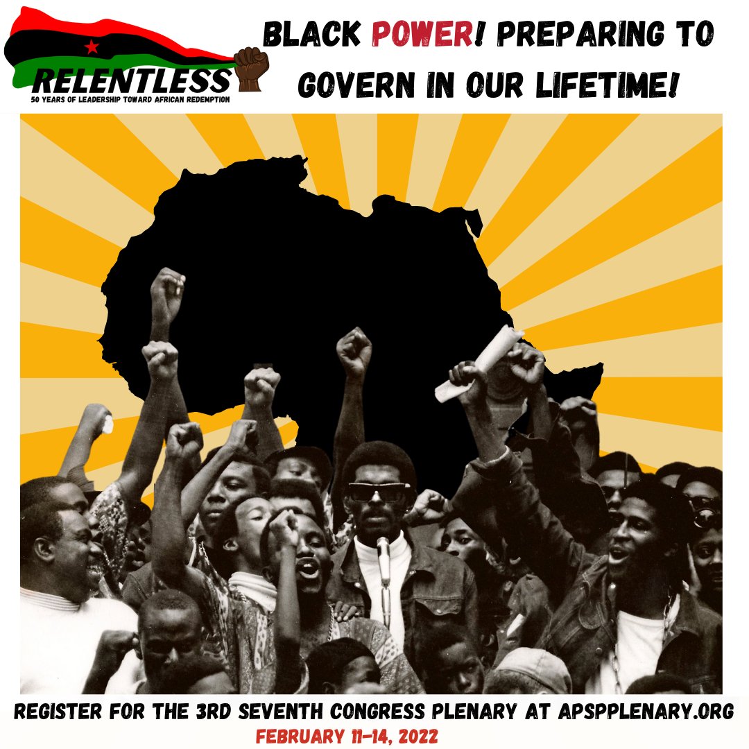 Don't miss the presentation by Chimurenga Selembao, APSP National Director of Organization: 'Relentless! 50 Years of Preparing to Govern Ourselves' Sunday Feb. 13th @ 1:20pm ET Watch LIVE Facebook.com/AfricanPeoples… YouTube.com/UhuruTV