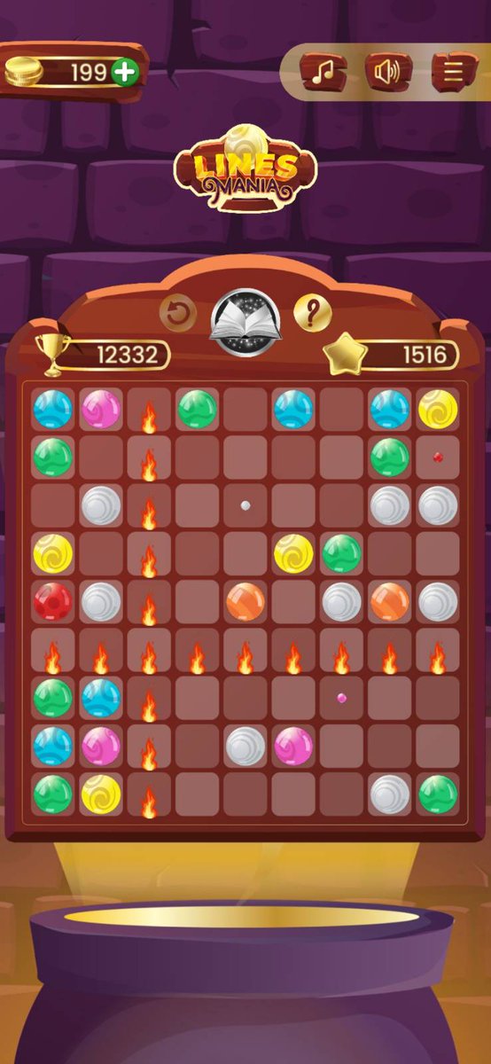 LinesMania's tweet photo. @BlaizeArtz I got sam feedback that connecting 5 balls in a line in my puzzle game is too hard. So I added spells and magic: https://t.co/fy3SziisNZ