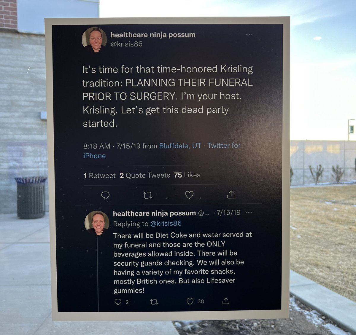 cuteculturechic's tweet photo. Attending #PossCon, the memorial service for @krisis86. I never met Kris IRL, but I felt they were a true friend. I hoped to meet them post-pandemic. But today I gather with so many of Krisโ friends and loved ones. https://t.co/gHQ3fO7YaX