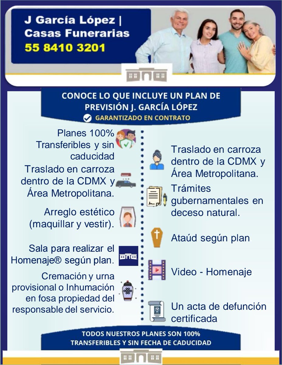 jgl_funerarias's tweet photo. J García López | Casas Funerarias 
☎ 55 8410 3201

Gran promoción de Plan Basico,  exclusivo Casas Iztapalapa, Satélite y Observatorio 

- Cdmx y Área Metropolitana. 

Whatsapp https://t.co/Vg5PXr3eW5

#CDMX 
Chelsea
Ucrania https://t.co/0WahKMKR78