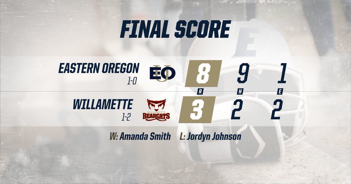 FINAL | EOU- 8, WU- 3

Mounties take the season opener with a 5-run win over the Bearcats! Amanda Smith pitches a complete game in the victory!

#MountUp #EOUsb