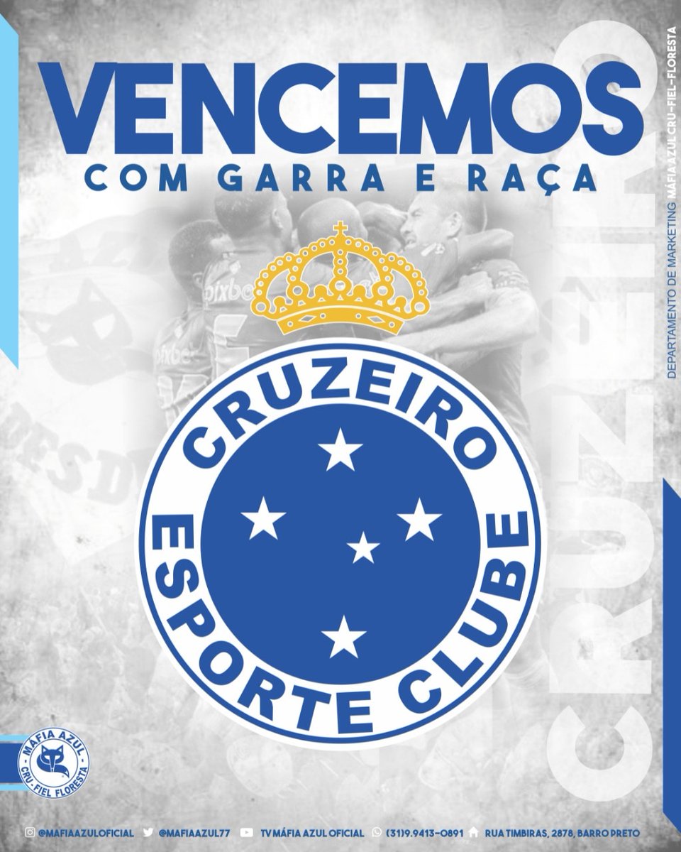 mafiaazulofc's tweet photo. +3  🚀

Vitória Estrelada em tombos!
Com gols de @danieljr__10 , @gipiccolomo  e @thiagoo01_ 
O maior de minas venceu o Tombense e segue na liderança do estadual!

Pra cima @cruzeiro ! https://t.co/e7TyLUWbgW