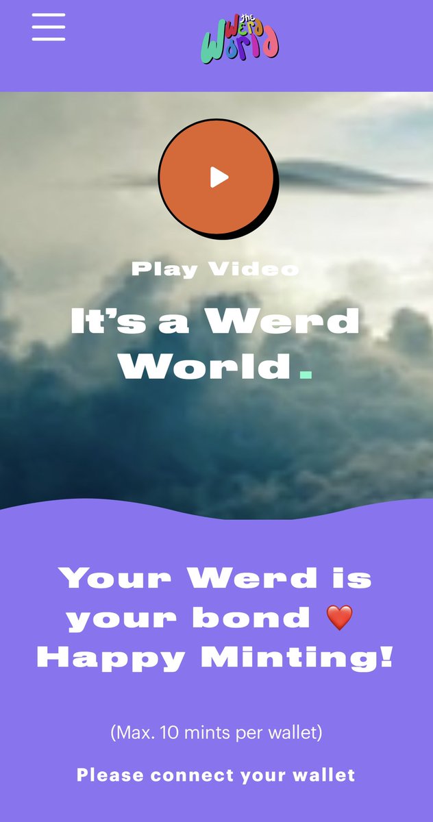 DrewRayTanner's tweet photo. 1 hour away from the public sale of The Werd World #nft !!! Only here https://t.co/0Tu5gjvD97 discord in bio!! https://t.co/gOH6DkJ3by