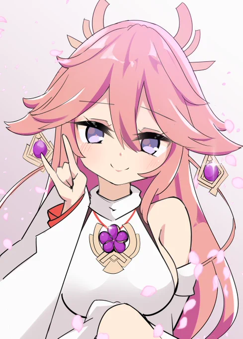 八重神子描いたよ #原神 #八重神子 