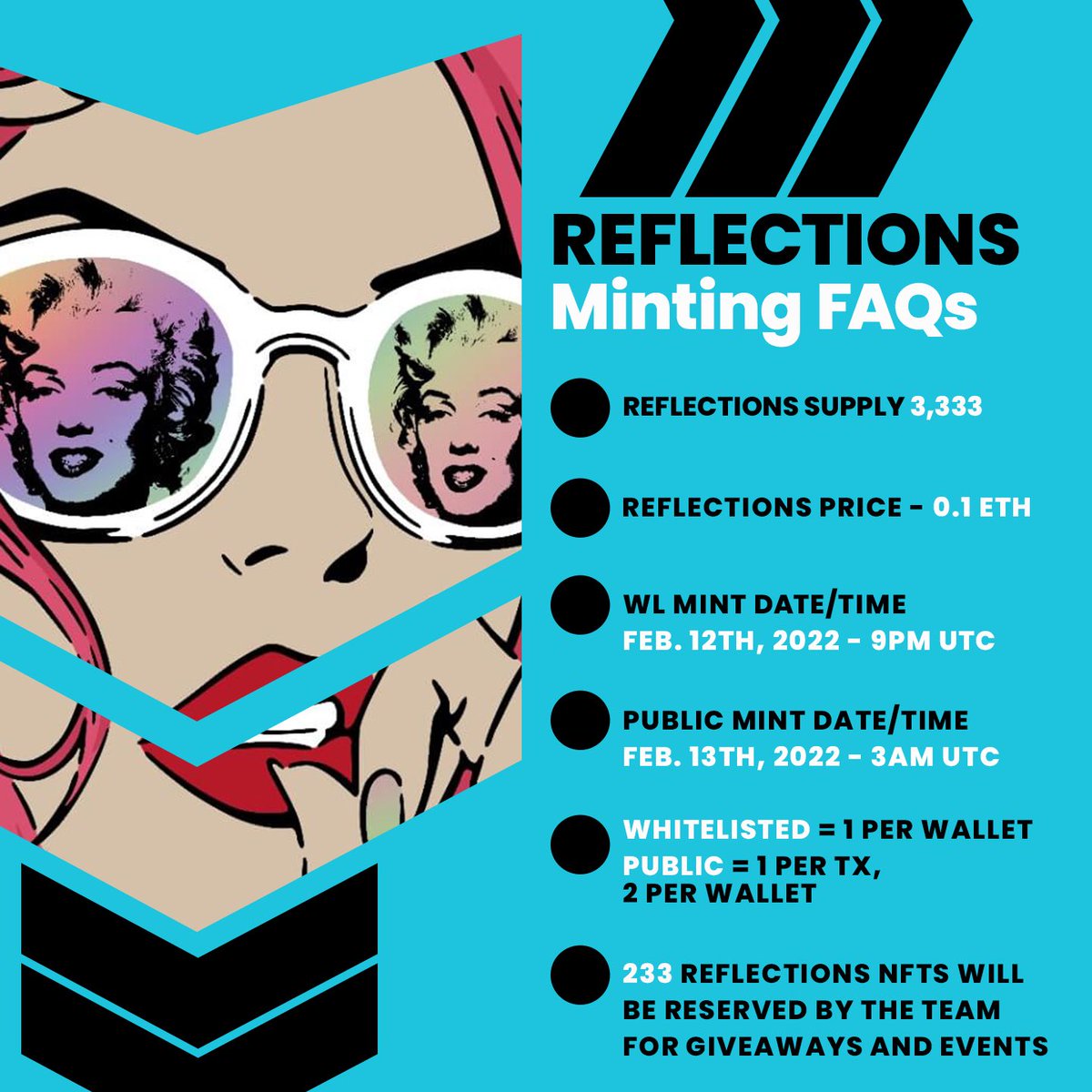Today is the day, WE ARE #MINTINGAMOVEMENT together! 
Who wants an NFT giveaway leading up to WL mint? 
#ReflectionsNFT

To enter: 
🟥Follow <a href="/RichSimmonsNFT/">cva beatz</a> @ArtistheCure
🟥Retweet/Like this post
🟥Tag 5 friends 
🟥Join Discord.gg/richsimmonsNFT

#mint #NFTs #NFTGiveaways