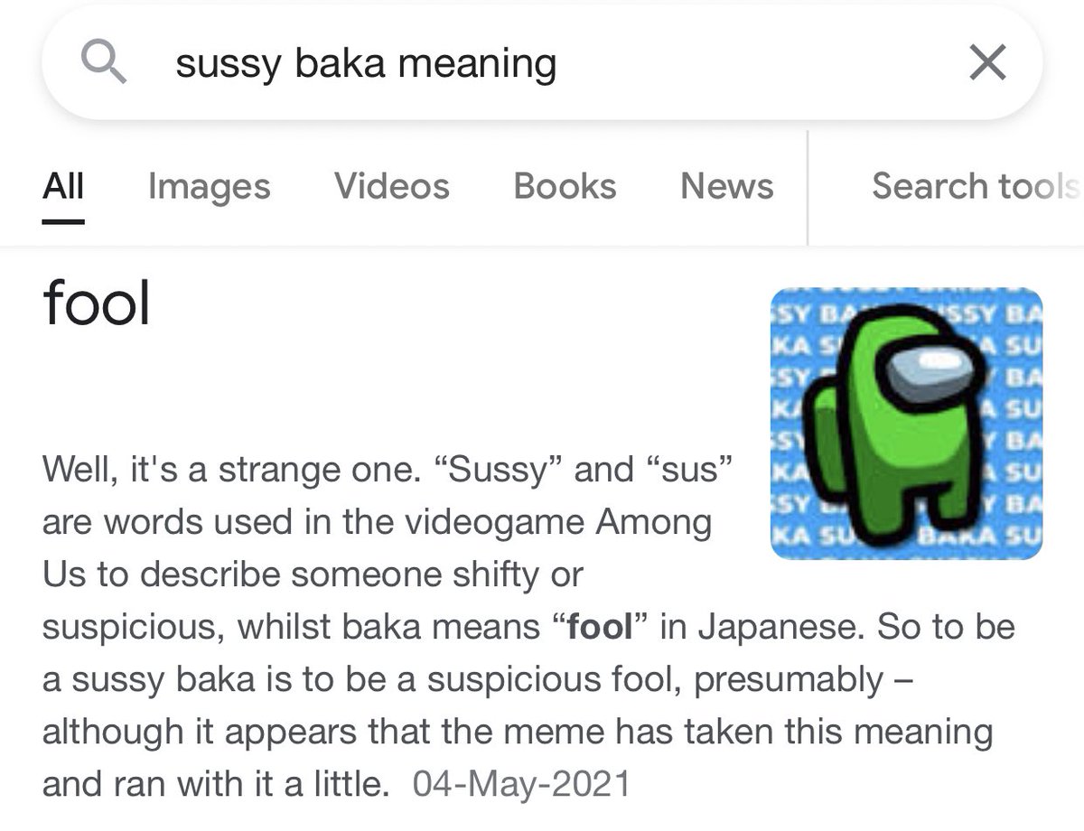 Sussy Baka - What does sussy baka mean?