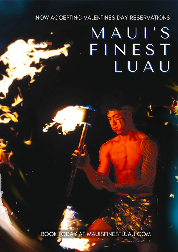 Wailea Valentine's Luau, Monday, February 14th 6-8pm, $149 per adult, full hawaiian buffet, open bar, ROSES &amp; CHOLOLATES for the ladies call: 808-758-4773 or book online: MauisFinestLuau.com 
#luau #valentinesday #hawaiianluau #polynesianreview #luaus #mauiluau #valentines