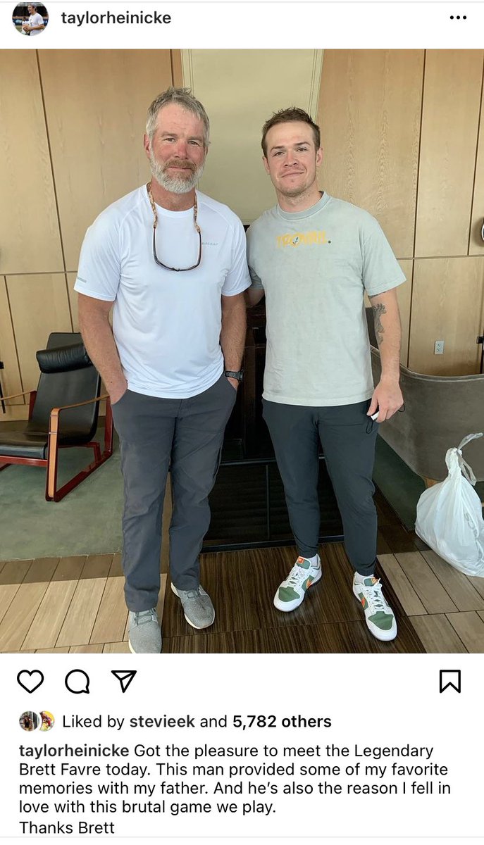 Taylor Heinicke got to meet his idol today
