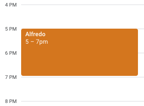 MrToasty's tweet photo. I've had this on my calendar for at least a month for some event later today. Apparently I put in on the calendar myself, but have no recollection of it. No description or location, just "Alfredo" is all there is. https://t.co/JmNErN65ot