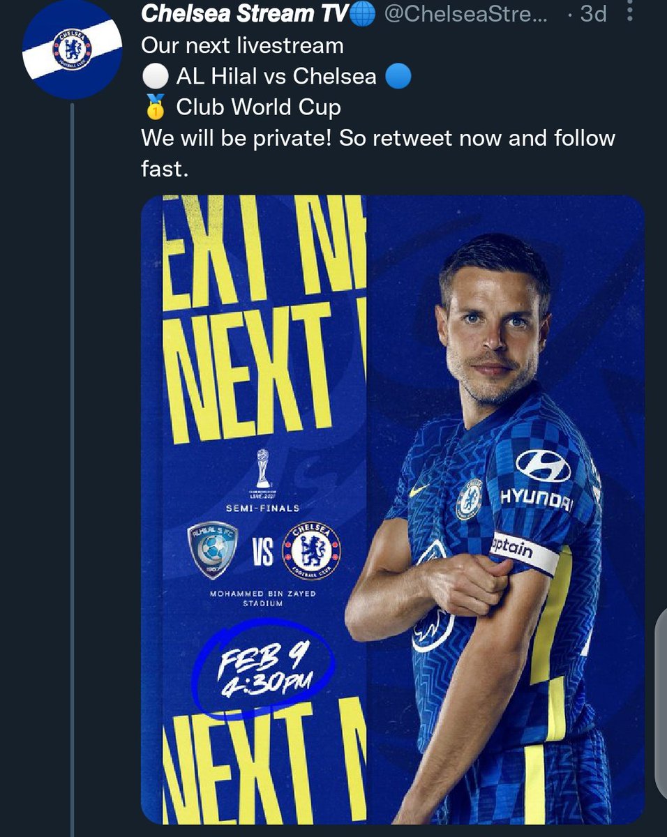Cfc_Eden_'s tweet photo. We take pride in how much you rely on us for Chelsea livestreams..
We will never let you down. π₯ π₯ π₯ π₯
#coyb #chelseaStreamTv https://t.co/PvIVC8T6dC