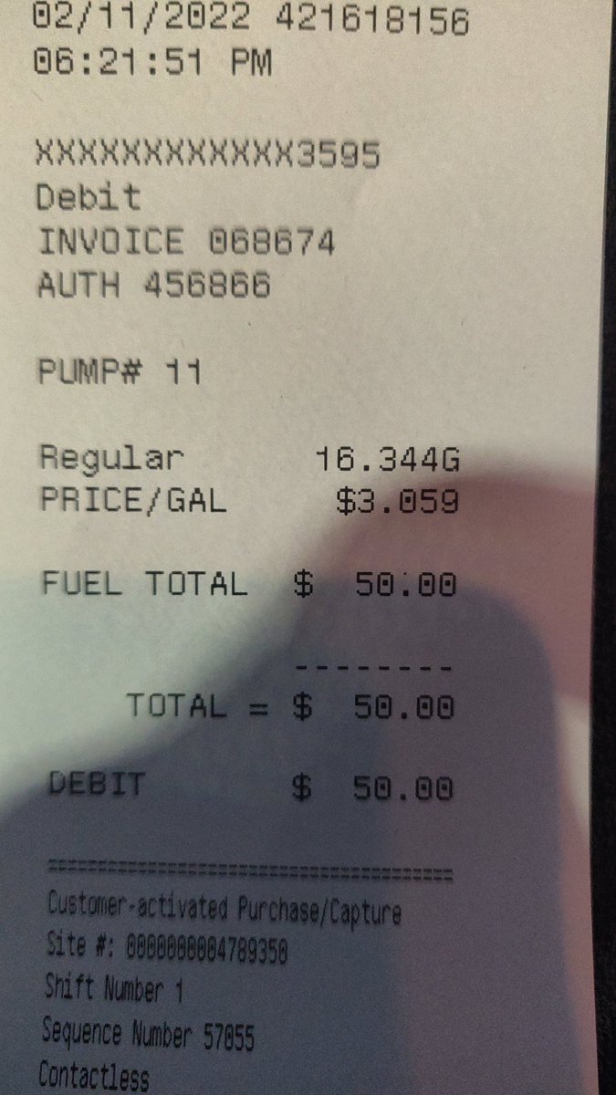 Iqrans's tweet photo. @Casey This the most expensive full tank I ever got in Houston. https://t.co/9CIafPAJaz