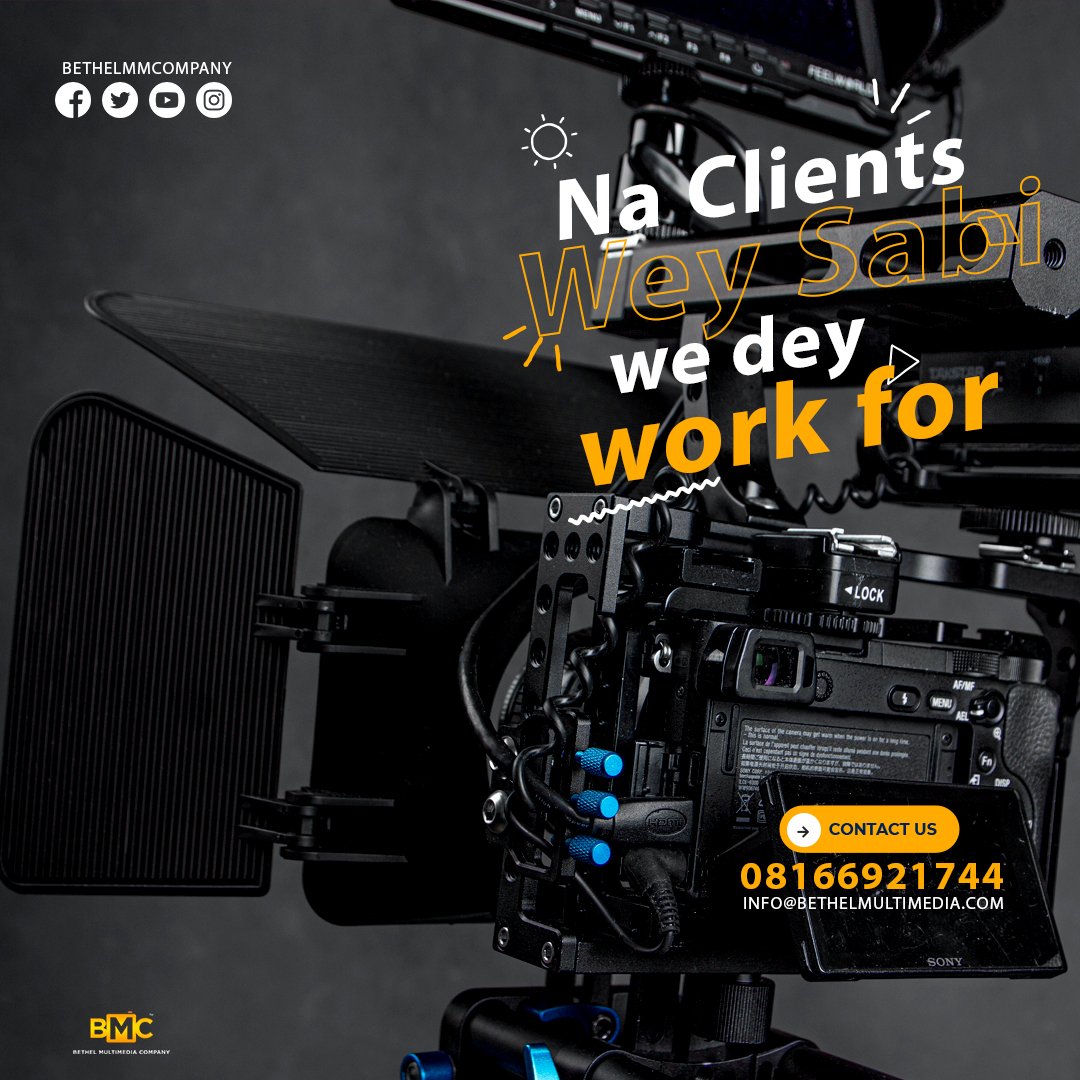 BethelMMCompany's tweet photo. Na clients wey sabi we dey work for🎥📷🎙

Congratulations Chelsea football club, team wey sabi.🏆 https://t.co/u8e5MJpcPr