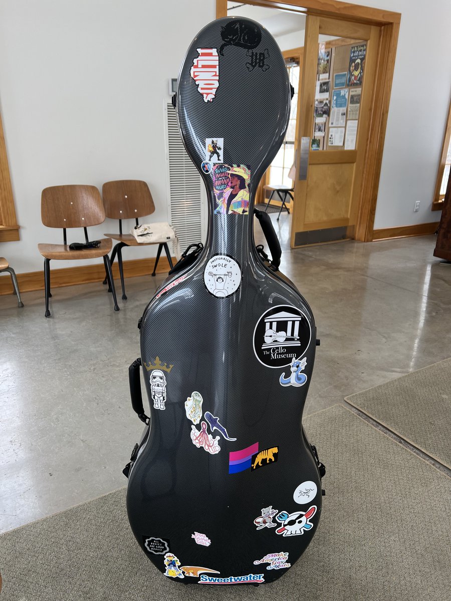 SamsCelloStudio's tweet photo. I love Catherine's sticker collection! https://t.co/0UWCv3eqFA