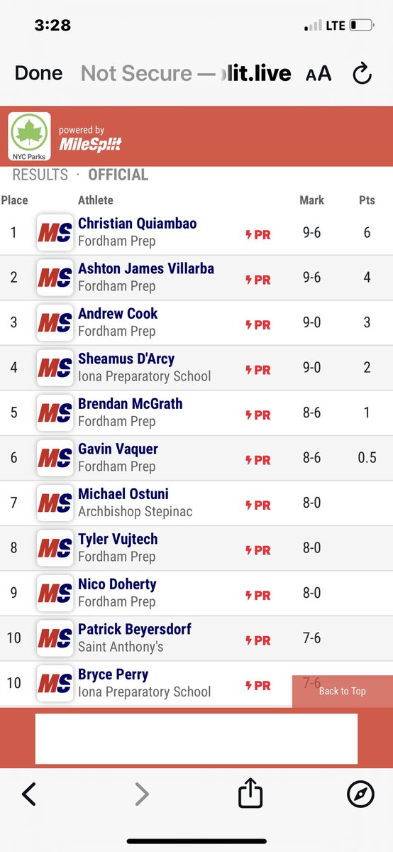 Fordham Prep PV tweet media