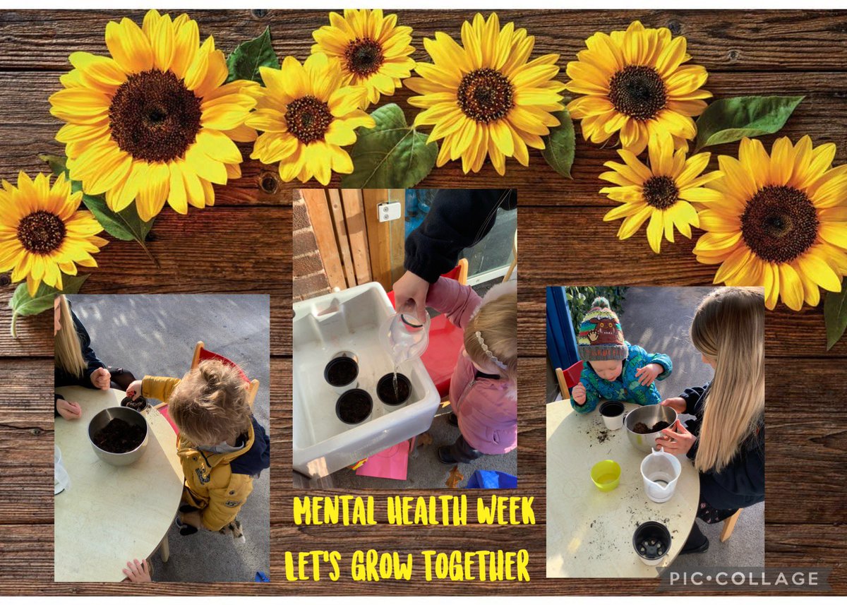 BarntonMissP's tweet photo. Today the Butterfly children planted their sunflower seeds in aid of Mental Health Week. I can’t wait to see pictures of all of your sunflowers once they have grown! 🌻@BarntonMrsL  @BarntonMrsJR https://t.co/pY2ZSo63Vw