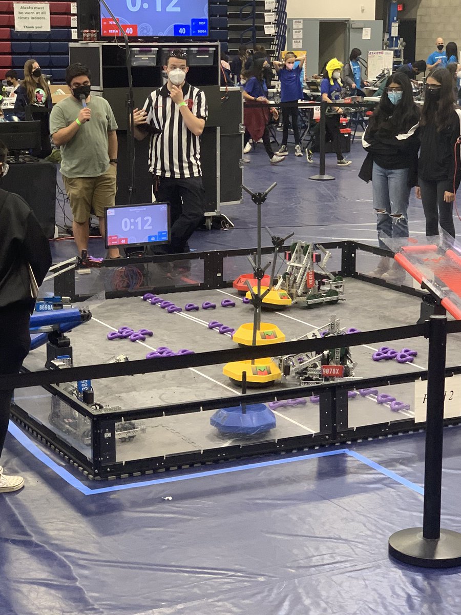 Radvb10's tweet photo. STEAM Academy’s Robotics team is competing at Montgomery High School today.  @senorajosa @STEAMpride #lmsvheart https://t.co/UjNdqXNjfh