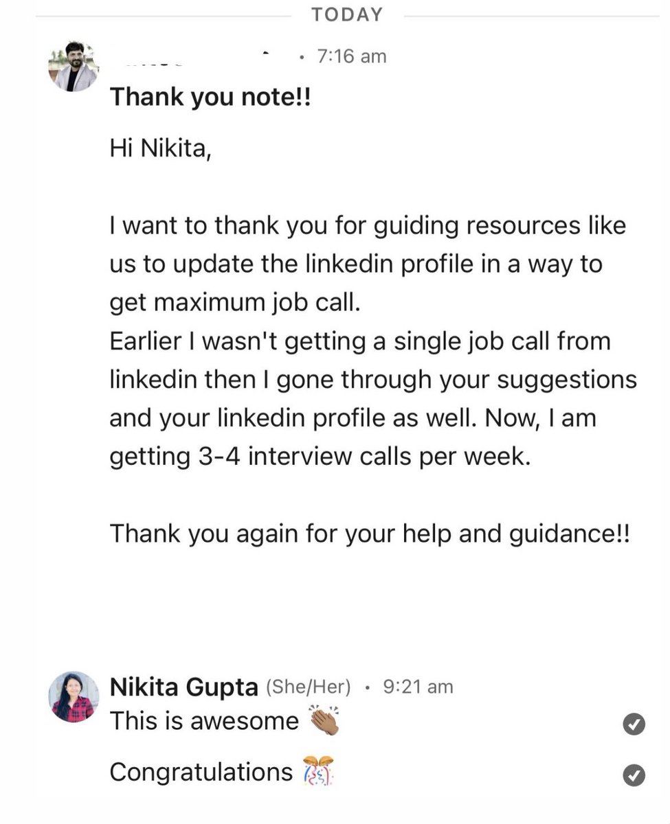 nikitagupta0791's tweet photo. Are you getting interview calls via @LinkedIn?👇 https://t.co/STXldHlZBt