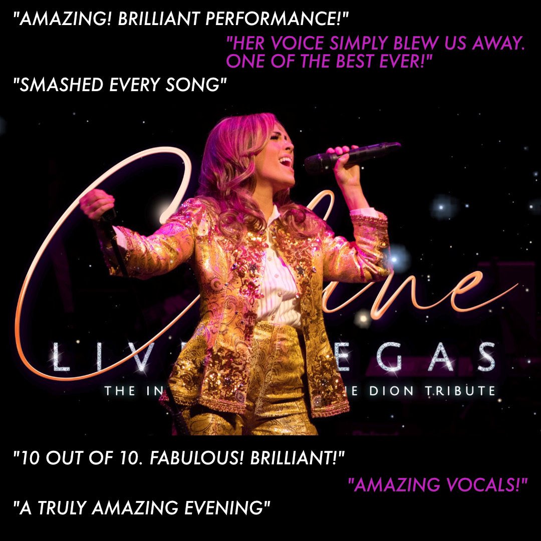 Some wonderful audience comments from our first few shows! ⭐️⭐️⭐️⭐️⭐️ #celinediontribute #uktour #celineliveinvegas #celineinvegas #celinedion