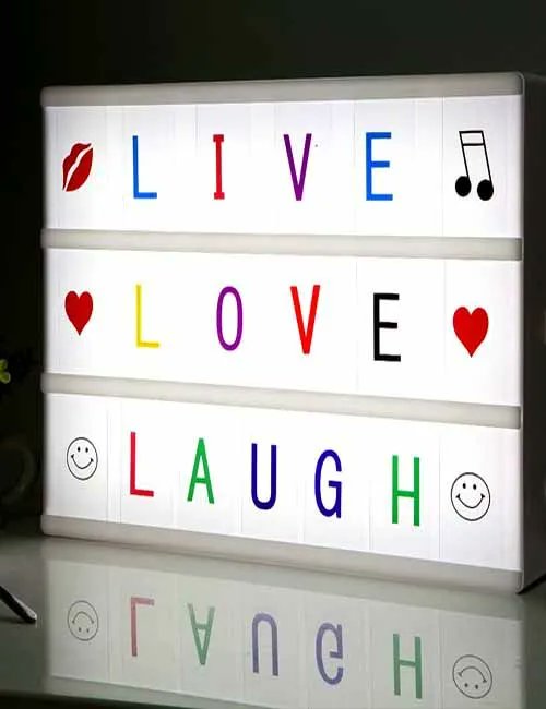 vadesal's tweet photo. Caja decorativa con luces, letras y símbolos de color - Leddecolores https://t.co/WcwqeXUov3 https://t.co/oSyyCxtWRJ