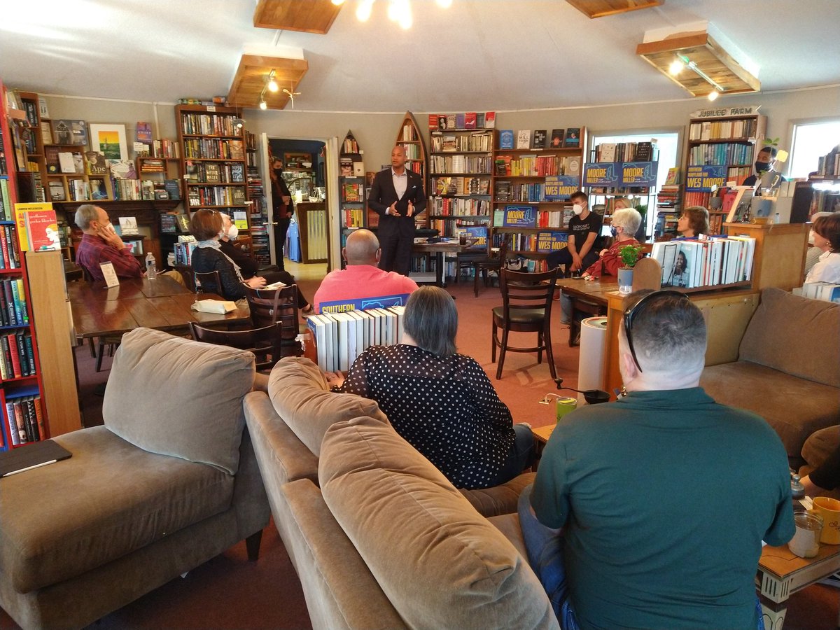 somdcaro's tweet photo. It was an honor to welcome @iamwesmoore to St. Mary's County today and hear his vision for Maryland. #smcdems https://t.co/BsdWTDNqiD